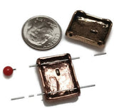 Bring natural charm to your jewelry with these dragonfly 2-hole slider beads. Designed with rustic copper, bronze, and antique silver finishes, each rectangular bead features a raised dragonfly atop a floral-textured surface. The dual-hole slider style keeps cords aligned and balanced, perfect for artisan necklaces, chokers, and bracelets. Ideal for bohemian fashion, spiritual jewelry, or thoughtful handmade gifts inspired by nature’s symbolism.