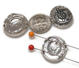 These antique silver turtle slider beads are designed for jewelry makers who love coastal and boho themes. With their intricate sea turtle motif and sturdy two-hole design, they are ideal for creating flat-laying bracelets, surf-style anklets, or ocean-inspired necklaces. Perfect for Etsy sellers, crafters, or anyone designing jewelry that captures the beauty and symbolism of the sea.