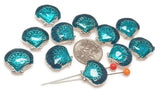 Slider Beads (Qt 10) Seashell Beads Dollar Beads Sealife Beads 2 hole Slider Beads bracelet beads Metal Beads Focal Beads 357-H8 FST