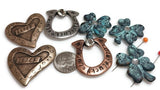 Metal lucky beads