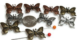 Add beauty and symbolic meaning to your jewelry with these butterfly two‑hole slider beads. Available in antique copper, silver, and brass finishes, each bead features filigree‑style wings for artisan appeal. Designed with dual holes, they’re perfect for multi‑strand bracelets, chokers, or layered necklaces. Lightweight yet detailed, these sliders are ideal focal components for bohemian, nature‑inspired, or vintage jewelry designs.
