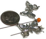 Celebrate nature with these butterfly slider beads, crafted in a timeless silver finish with beautifully detailed wings. Their two‑hole construction ensures secure placement in bracelets, necklace pendants, or layered jewelry designs. Lightweight yet durable, they make excellent artisan focal beads for boho, garden‑themed, and inspirational jewelry. Perfect for handmade gifts celebrating butterflies as symbols of change, hope, and new beginnings.