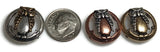 Slider Beads (10 pc) 2 hole beads with an Owl Design for Crafting and Jewelry Making into Bracelets or Necklaces 488-N4