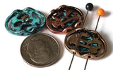 2 Hole Slide Beads (12 pcs) Tree of Life Patina, Silver, Gold Great for Jewelry Making or DIY Bracelet or Necklace 523-M9 FST