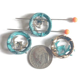 Slider Beads (10 pcs) 2 hole Beads 2 hole Slider Tree Branch Flat Metal Slide Beads - Jewelry Making to design Bracelets - Necklaces 543-M9