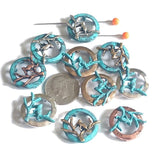 Slider Beads (10 pcs) 2 hole Beads 2 hole Slider Tree Branch Flat Metal Slide Beads - Jewelry Making to design Bracelets - Necklaces 543-M9