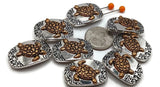 Metal slider beads for beading
