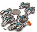 Metal beads for Jewelry Making with Western Design Catctus