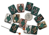 Metal slider beads for beading