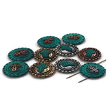 2 Hole Slider Beads (10 pc) Cross Beads Spacer Beads Flat Beads Sliderbeads 2 hole beads Unique Beads Spacers Western Beads 262-N12