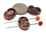 Slider Beads (Qty 10) 2 hole slider beads - Basket Weave Texture for Jewelry Making, Crafting or Beading Bracelets or Necklaces 589-M14 FST