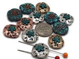 Crafted in silver, gold, and copper tones, these beads add a beautiful oceanic touch to bracelets, necklaces, and other handmade accessories.