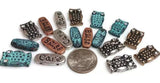 2 Hole Slider Beads (Qty 18) Owl and Inspirational Mixed Metals Great for Bracelet Designs 452-M7 FST