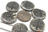 silver 2 hole beads