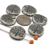 Slider Beads (10 pcs) 2 hole Beads 2 hole Metal Beads for Crafting or Jewelry Making into Necklaces and Bracelets 597-M9