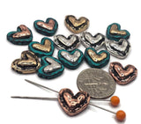 The heart-shaped slider beads are ideal for creating personalized jewelry such as bracelets, necklaces, and earrings that carry a special meaning.