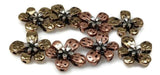 Use these two-hole spacer beads as accents between gemstones, pearls, or crystal beads to enhance the beauty of your beaded jewelry creations.