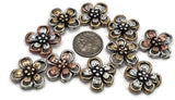 Designed with a timeless antique silver finish and metallic petal highlights, these flower beads offer a rustic yet stylish charm. Ideal for spring collections, bohemian jewelry, or boutique gift-making.