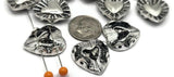 2 hole Slider Beads (Qty 12) Metal Western with Side Drilled Holes for Crafting Jewelry into Necklaces, Bracelets Findings 637-N5