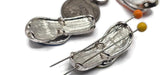 2 Hole Slider Beads (Qt 6) in Silver Flip Flop Summertime Beach Design for Jewelry Making into Necklaces and Bracelets 646-M14 FST