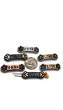 2 Hole Slider Beads (Qt 6) "Live, Love Bark" Mix Metals Beads Silver for Bracelet Necklace Jewelry Making 604-M9 FST