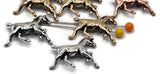 These mixed‑metal horse sliders suit unisex designs. Keep it rugged with hematite and wood, or glam it up with crystal spacers. True 2‑hole construction keeps double‑strand bracelets neat and aligned. Ideal for stacking cuffs, layered chokers, and pendant bar necklaces that showcase equestrian style.