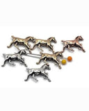 Running horse focal sliders bring energy to boho and southwestern jewelry. Use as structured spacers or centerpiece beads in double‑strand layouts. The antiqued finish photographs beautifully and matches sterling or brass findings. Great for graduation gifts for riders, barn team bracelets, and show‑day keepsakes.