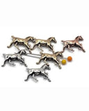 2 Hole Slider Beads (6 pc) Spacer Horse Western for Crafting Beading or Jewelry Making into Bracelet Necklace Gold Silver Copper 382-M11 FST