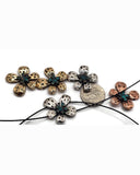 Slider Beads (5 pcs) 2 hole Metal Beads for Jewelry Making, Crafting or Beading into Bracelets, Necklaces or Findings Crafts 648-N3 FST