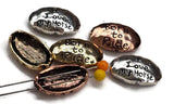 Slider Beads (6 pcs) 2 hole Beads 2 hole Slider Beads Western Beads Horse Beads Spacer Beads Silver Metal Beads 340-M14 FST