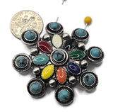 2 Hole Slider Beads (Qty 1) Western Style Antique Silver for Crafting, Beading and Jewelry Making into Necklaces and Bracelets 697-N3