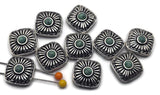 2 Hole Slider Beads (10 pc) Focal Western Style with Faux Turquoise for Jewelry Making into Bracelet or Necklace Designs 669-N3 -FST