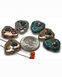 Add beach vibes to your handmade jewelry with these shell and starfish slider beads. Each bead is cast in antique silver, bronze, gold, or patina with embossed seaside icons. Designed with two holes, these beads sit flat and secure, making them perfect for chokers, bracelets, or ocean-inspired necklaces. A wonderful choice for coastal, boho, and summer-themed jewelry collections or handmade artisan gifts for sea lovers.