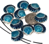Slider Beads (Qt 10) Seashell Beads Dollar Beads Sealife Beads 2 hole Slider Beads bracelet beads Metal Beads Focal Beads 357-H8 FST