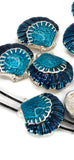 Slider Beads (Qt 10) Seashell Beads Dollar Beads Sealife Beads 2 hole Slider Beads bracelet beads Metal Beads Focal Beads 357-H8 FST