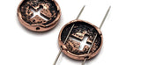 2 hole slider beads (Qty 6) Metal Cross Design for Beading, Jewelry Making or Crafting Necklaces or Bracelets Great Focals Spacer 665-N3