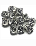 These antique silver starfish slider beads are a must-have for ocean lovers and jewelry makers. Featuring a rustic rectangular design with embossed starfish details, they bring texture and meaning to nautical and boho accessories. Their 2-hole design keeps strands aligned for durable and professional results. Perfect for coastal bracelets, beach-themed necklaces, or artisan gifts for sea lovers and festival jewelry collections.