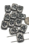 Bring coastal charm to your jewelry with these rustic starfish slider beads. Crafted in antique silver, each rectangular bead features a raised starfish design with detailed texture. Their 2-hole slider construction ensures strands sit flat and secure, making them perfect for chokers, cuffs, and beach-inspired necklaces. Ideal for boho, nautical, and ocean-themed artisan jewelry that celebrates seaside vibes.