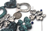 These clover pieces function as focal sliders, spacer bars, and strand separators—everything you need for tidy, balanced designs. Finish with the patina heart as a pendant center. Mix metals with copper accents, or keep it cool with silver and teal. Top picks for Celtic‑inspired bracelets, pendant bars, and everyday lucky charms.