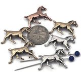 Add western flair with galloping horse 2‑hole sliders. The elongated silhouette sits flat and centered, ideal for bracelet focal designs. Style with turquoise, red jasper, and wood heishi for desert palettes, or pair with crystals for rodeo‑ready sparkle. Excellent equestrian jewelry supplies for trainers, riders, and horse show fans.