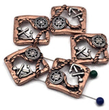 Quick, versatile components for makers: nautical 2 hole metal sliders with long‑wear, non‑tarnish plating. The two‑hole layout keeps pieces aligned in bracelets, chokers, pendants, earrings, and adjustable rings. Ideal for gift making and party projects where you want a fast, polished look. Mixed‑metal tones coordinate with most findings, making batch crafting simple for summer and seaside collections.