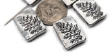 Create polished, nature‑themed jewelry with this 5‑pack of small‑hole 2 hole sliders. The antique‑silver rectangles carry a delicate fern/branch engraving. Dual small channels keep pieces flat on fine beading wire and micro cords—no twisting. Not suitable for leather or bulky chains. Ideal for stackable bracelets, chokers, earrings, and rings. Long‑wear, non‑tarnish finish.
