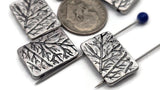 Create woodland jewelry with these antique‑silver plant beads. The crisp branch engraving delivers organic texture without bulk. Small dual holes suit delicate stringing like FireLine, Nymo, and micro cord—no leather. Ideal focal beads for seed bead bracelets, chokers, and pendant centers. Non‑tarnish finish for lasting shine. Set of five 2‑hole sliders.