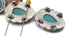 Add a bold centerpiece with these turquoise 2-hole slider beads. The concho-style bezel and teardrop stone make perfect focal beads for bracelets and pendants. Dual holes prevent twisting on double-strand builds. Use as bracelet beads for leather cuffs, necklace beads for chokers, or large spacer beads in gemstone strands. Essential jewelry making beads for Western designs.