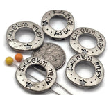 Create coordinated sets quickly with “Lucky Me” 2 hole slider beads. For bracelets, seat one pewter slider at center and frame with seed beads, gemstone chips, or crystals. For necklaces, treat the metal component as a pendant connector and add a tiny charm drop for movement. For earrings, a single slider makes an easy, lightweight focal. Ideal jewelry making supplies, crafting supplies, and wholesale beading components.