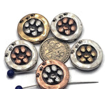 These donut paw print sliders bring instant “fur family” vibes. Two side‑by‑side holes make double‑strand bracelets easy and professional. Lightweight and comfortable for daily wear. Use as focal beads, structured spacers, or horizontal pendant bars in pet‑themed jewelry.