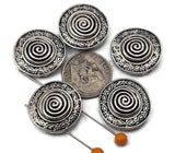 Create balanced bracelet stacks with round spiral 2 hole slider beads. The dual channels align strands for bead‑woven straps or simple stringing, then taper with seed beads for clean spacing. The oxidized silver finish pairs with turquoise howlite, jasper, onyx, pearls, and Czech glass. Versatile spacer/connector components and metal beads for everyday gifts, craft fairs, and boutique collections.