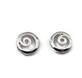 Modern and versatile: bright silver swirl 2 hole sliders with a sculpted, open spiral. Use as bracelet focals, slide spacers, or connectors in mixed‑media projects with leather cord, chain, or beaded straps. Combine with sea‑glass colors, neutrals, or bold brights; add crystal bicones for sparkle or matte stones for contrast. Reliable metal beads and findings for craft fairs and small‑batch wholesale.