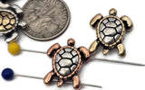 Elegant sea turtle 2‑hole slider beads with polished metallic finishes offer natural inspiration for your double‑strand jewelry. The dual channels ensure flat, professional alignment across bracelets, cuffs, or chokers. Durable yet lightweight, they serve beautifully as focal beads, structured spacers, or accent connectors for ocean‑themed and boho designs.