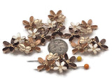 9 x ~70‑word SEO descriptions
Light‑gold floral 2 hole slider beads with champagne, ivory, mocha petals and crystal accents. Double hole spacer for multi strand bracelet beads and necklace pendants. Cottagecore, boho, romantic supplies. Pair with seed beads, SuperDuo, GemDuo, Tila, Half‑Tila, Twin, RounDuo, Honeycomb, Paisley Duo, Matubo, fire‑polished, pearls, rondelles. Use as bracelet connector, spacer slide, filler bead, duo beads, 2 strand bar, floral findings for beaders.